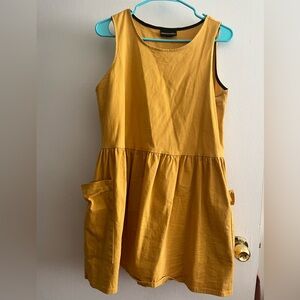 Mustard Yellow NooWorks Big Pocket Dress - Limited Edition
